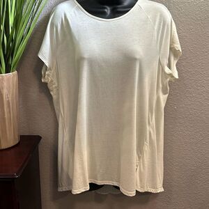 #94 The limited short sleeve, accordion , high low top size large